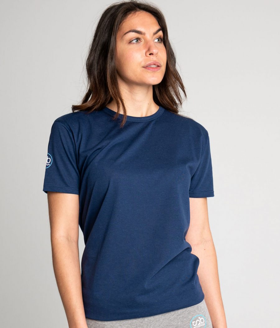 Camiseta antimosquitos algodón mujer marino 3